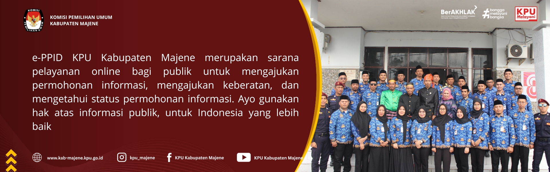 SELAMAT DATANG DI HALAMAN e-PPID KPU KABUPATEN MAJENE